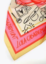 Pañuelo satinado con logo LC - Imagen 2