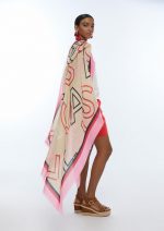 Fular estampado con letras logo - Imagen 6