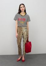 Camiseta rayas Deep Love y leopardo - Imagen 2