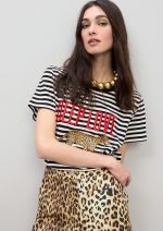 Camiseta rayas Deep Love y leopardo - Imagen 5