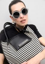 Shopper tejido de rayas