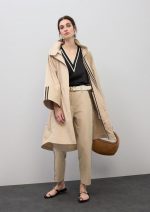 Gabardina Parka Oversize Rayas - Imagen 2