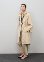 Gabardina Parka Oversize Rayas