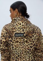 Parka técnica con capucha estampado animal - Imagen 5