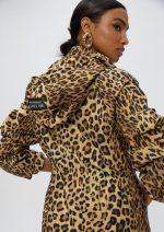 Parka técnica con capucha estampado animal - Imagen 7