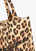 Mini shopper tejido leopardo - Imagen 2