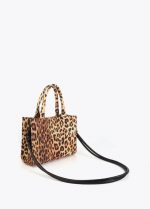 Mini shopper tejido leopardo - Imagen 4