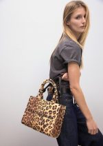 Mini shopper tejido leopardo - Imagen 12