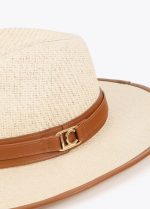 Sombrero bicolor con tira con hebilla personalizada - Imagen 2