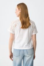 Camiseta con mangas de encaje Glenn - Imagen 4