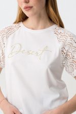 Camiseta con mangas de encaje Glenn - Imagen 5