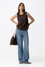 Pantalón vaquero ancho con bajo doble Bonnye_62