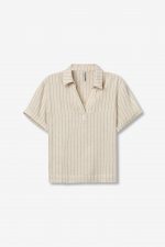 Polo de lino a rayas Soulout - Imagen 2