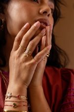 Pulsera de acero con charm leopardo - Imagen 2