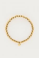 Pulsera elástica de cuentas de acero