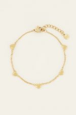 Pulsera con corazones