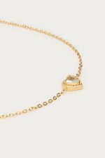 Pulsera corazón de diamantes de imitación - Imagen 2