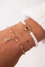 Pulsera con mini tréboles - Imagen 3