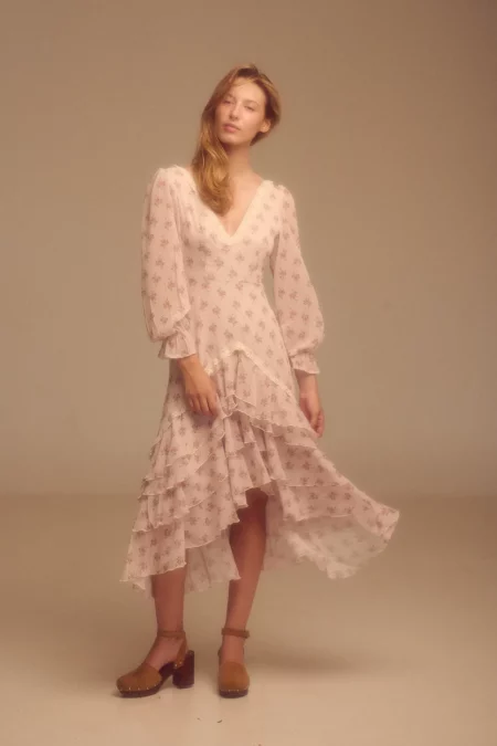 vestido boho romántico