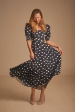 Vestido Azucena marino - Imagen 2