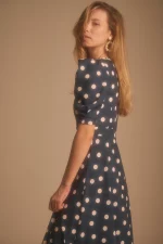 Vestido Azucena marino - Imagen 3