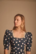 Vestido Azucena marino - Imagen 4