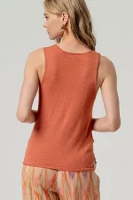 Top de tirantes escote pico - Imagen 3