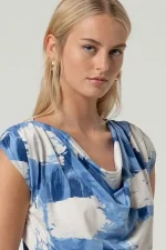 Top sin mangas escote drapeado - Imagen 4