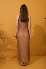 Vestido Largo Calado con Aberturas - Imagen 3