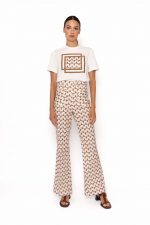 Camiseta con Logo Strass