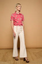 White Aivis Trousers - Imagen 4