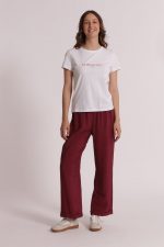 Camiseta bordada "La vie en rose" - Imagen 2