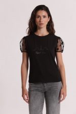 Camiseta "Esprit Paris" con mangas de lunares