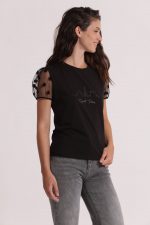 Camiseta "Esprit Paris" con mangas de lunares - Imagen 5