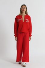 Sudadera "Beverly Hills" con cuello en V y detalles de pedrería - Imagen 8