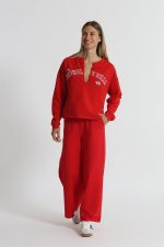 Sudadera "Beverly Hills" con cuello en V y detalles de pedrería - Imagen 9