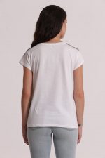 Camiseta "La vie est belle" detalle flecos - Imagen 6