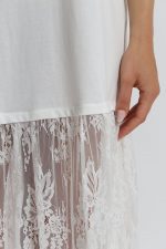 Vestido de manga corta "Beverly Hills" con inserciones de encaje - Imagen 3