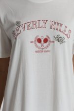 Vestido de manga corta "Beverly Hills" con inserciones de encaje - Imagen 5