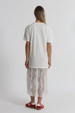 Vestido de manga corta "Beverly Hills" con inserciones de encaje - Imagen 6