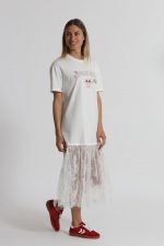 Vestido de manga corta "Beverly Hills" con inserciones de encaje - Imagen 8