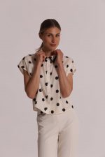 Camisa de manga corta con estampado de lunares - Imagen 2