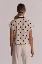 Camisa de manga corta con estampado de lunares - Imagen 7