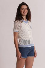 Jersey de crochet con cremallera - Imagen 6