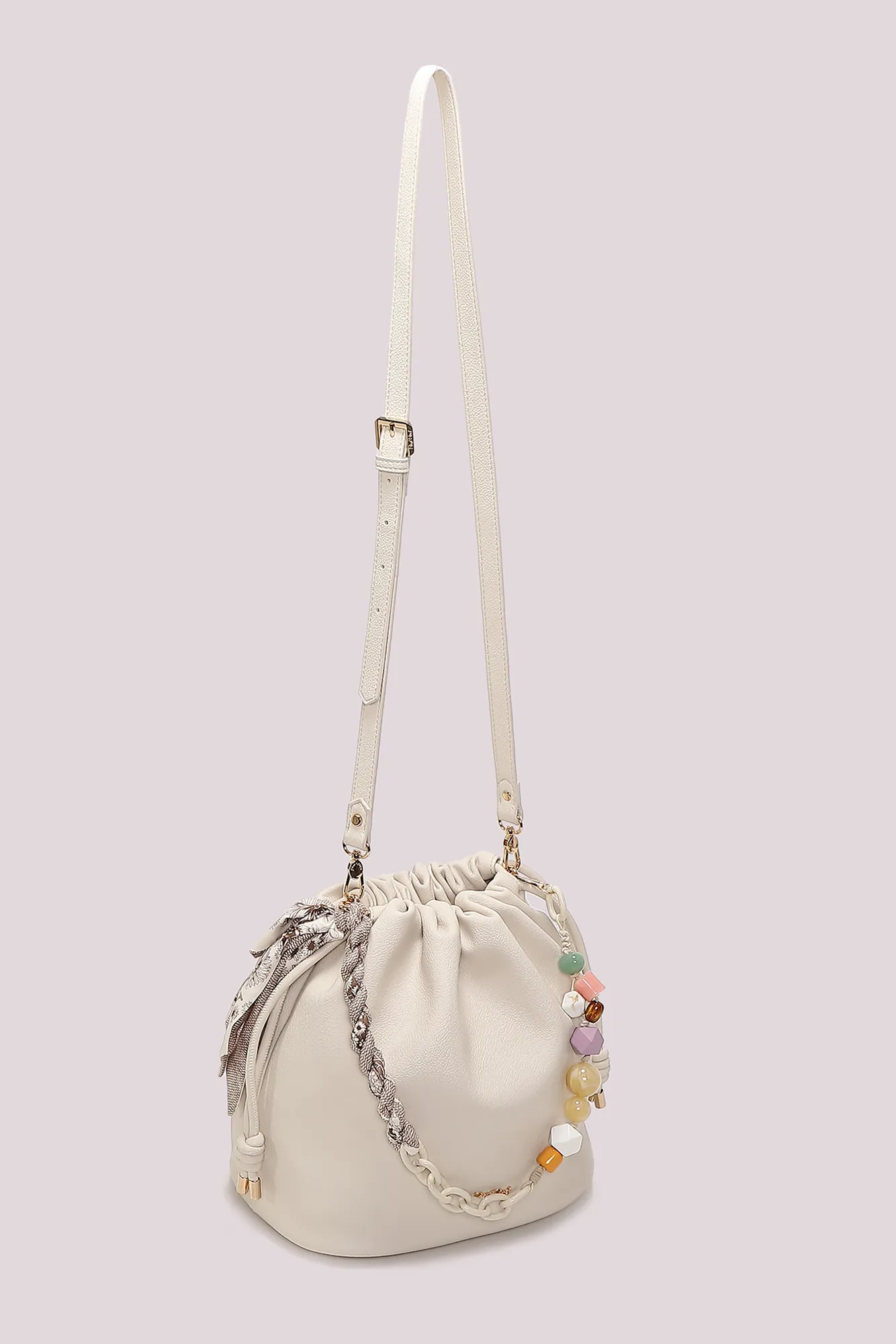 M8-H201419_110_013 Bolso de hombro con pañuelo - Imagen 1