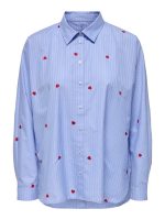 Camisa de rayas con corazones bordados New Lina Grace - Imagen 7