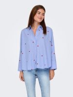 Camisa de rayas con corazones bordados New Lina Grace - Imagen 8