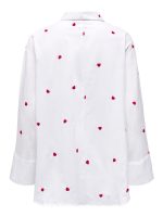 Camisa lisa con corazones bordados New Lina Grace - Imagen 3