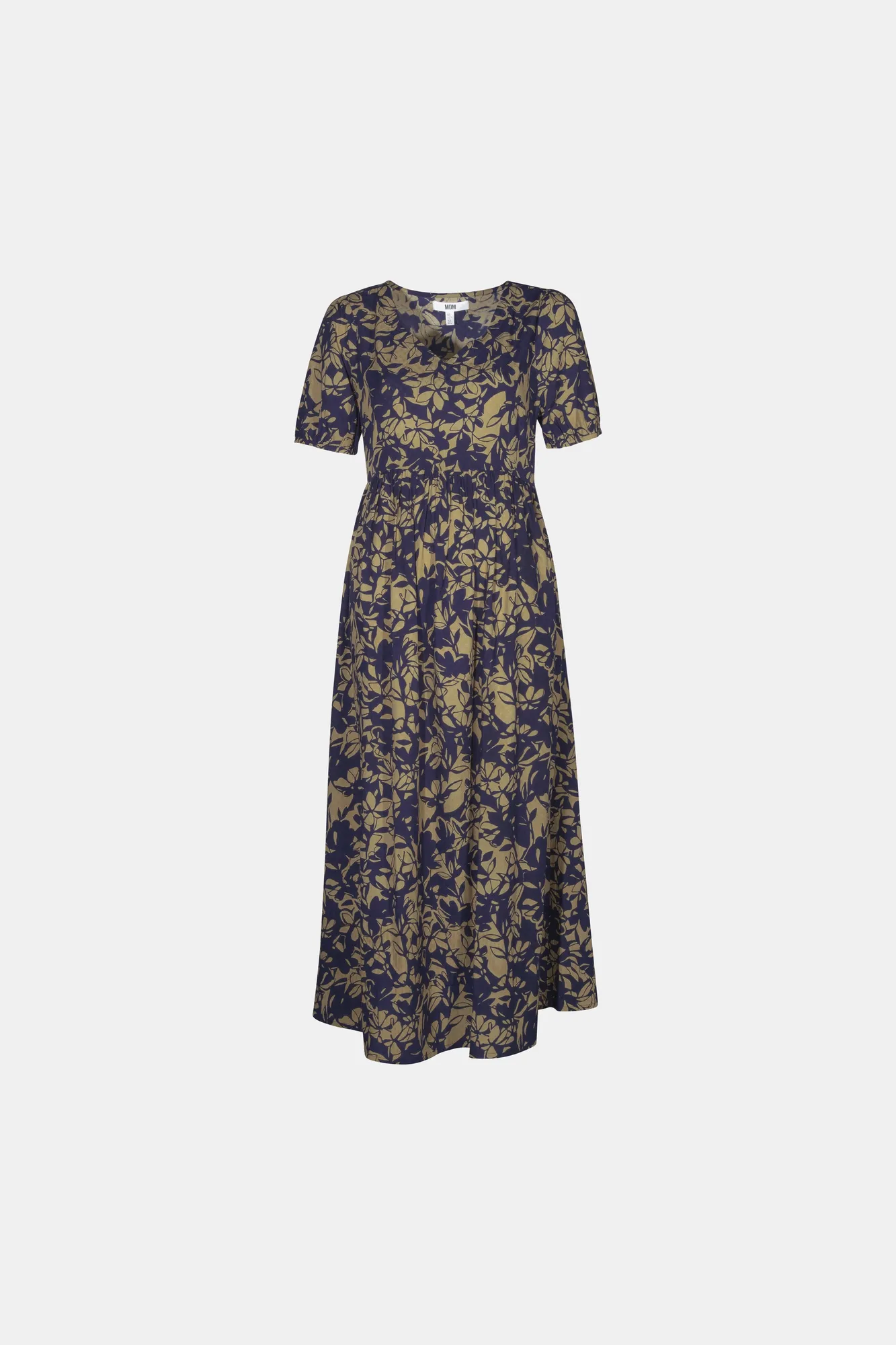 47568935 Vestido midi flor bicolor - Imagen 1