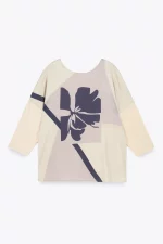 Camiseta sublimada manga 3/4 flor - Imagen 2